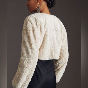 NWT Maeve Faux Fur Shrug SKU #4111265640003